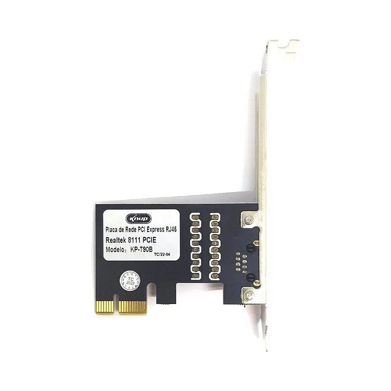 Placa de Rede Knup KP-T90B Gigabit PCIe 10/100/1000Mbps RJ45