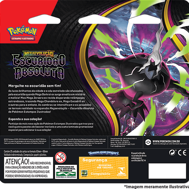 Blister Quádruplo Megaevolução 05 - Escuridão Absoluta (PT-BR)