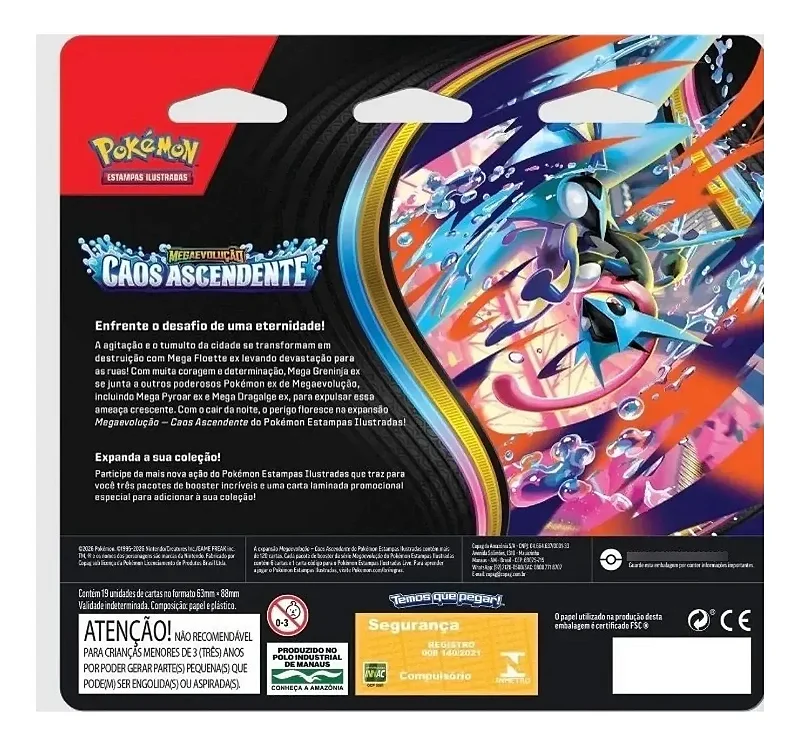 Blister Quádruplo Megaevolução 04 - Caos Ascendente (PT-BR)