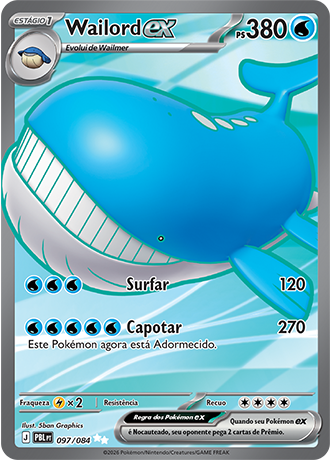 Wailord EX (097/084) - Full Art - Escuridão Absoluta