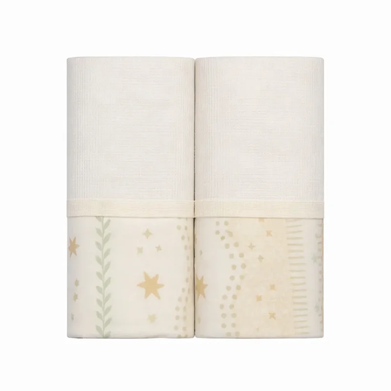 Kit Fralda com Bainha + Paninho de Boca Estrelinha