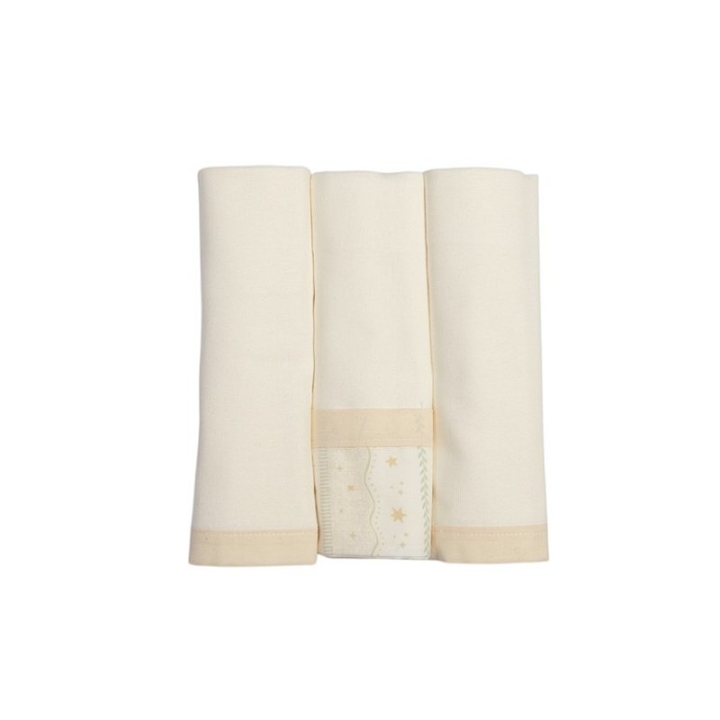 Kit Fralda com Bainha + Paninho de Boca Estrelinha