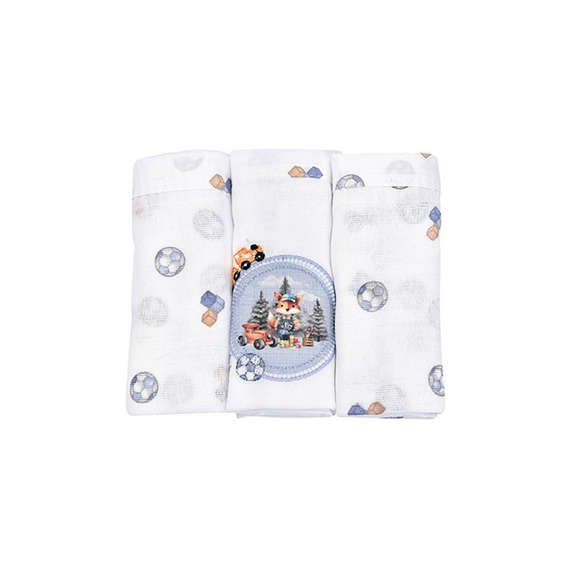 Kit Fraldas + Saquinhos para Roupas Raposa Azul