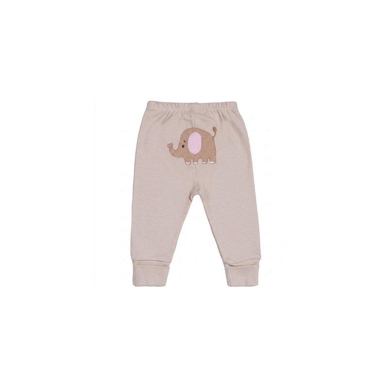 Conjunto Liso com Bordado Suedine Menina Safari Tam P