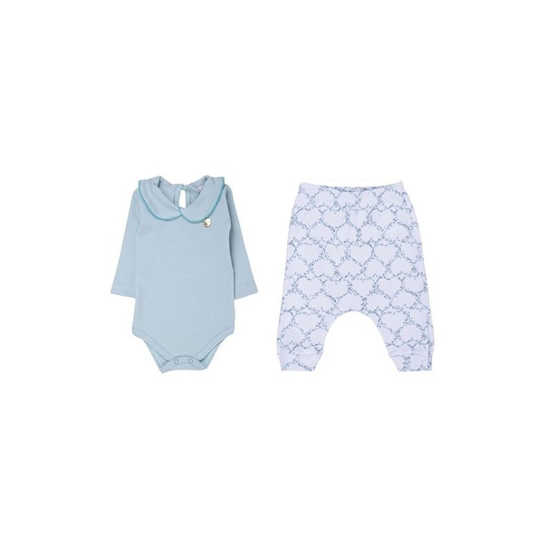 Conjunto Suedine Menina Gola Verde Tam M