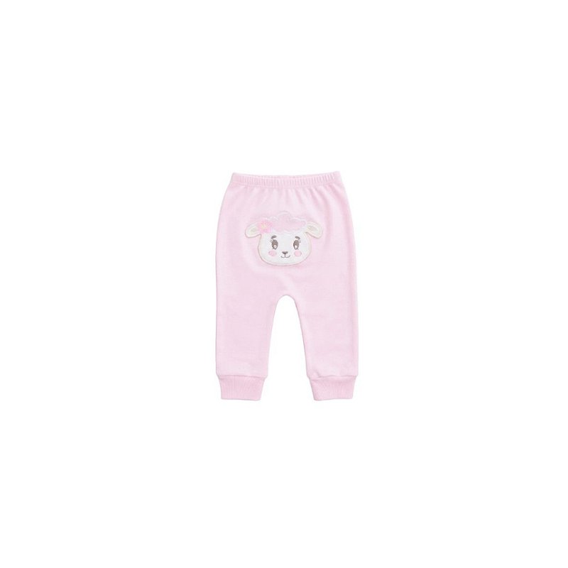 Conjunto com Bordado Suedine Menina Ovelha Tam M