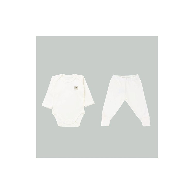 Conjunto Liso Algodão Pima Off White Tam M
