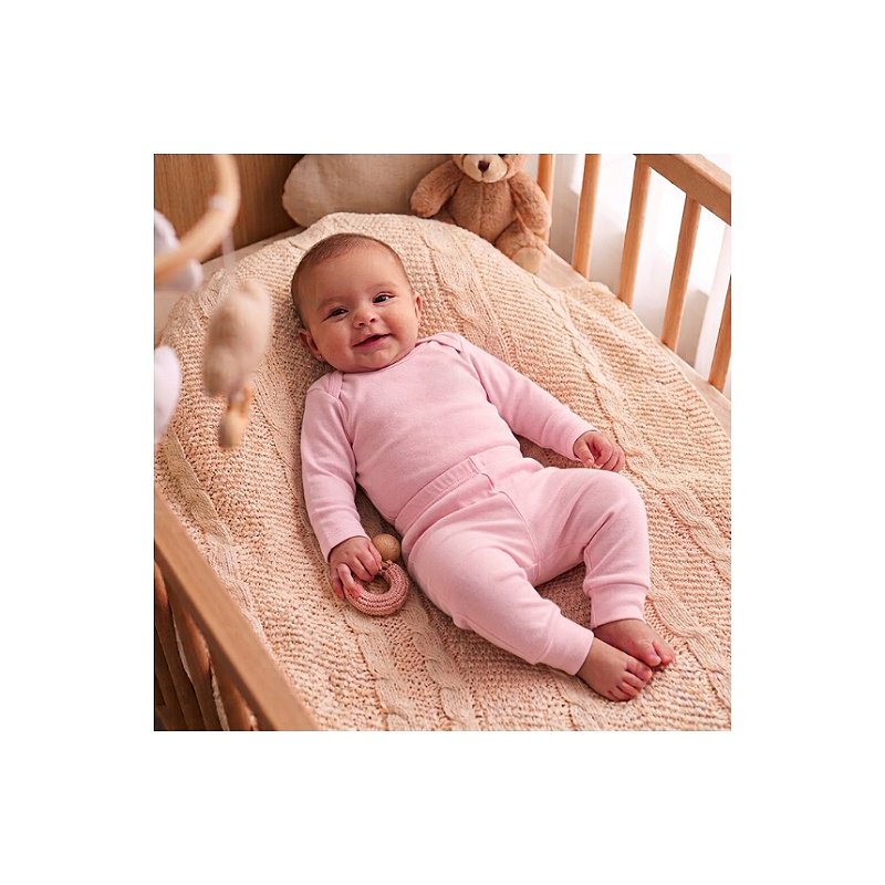 Conjunto Liso Algodão Pima Rosa Tam M
