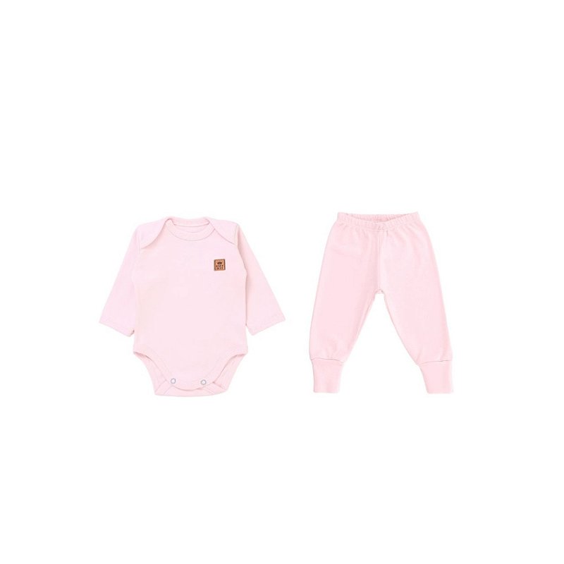 Conjunto Liso Algodão Pima Rosa Tam M