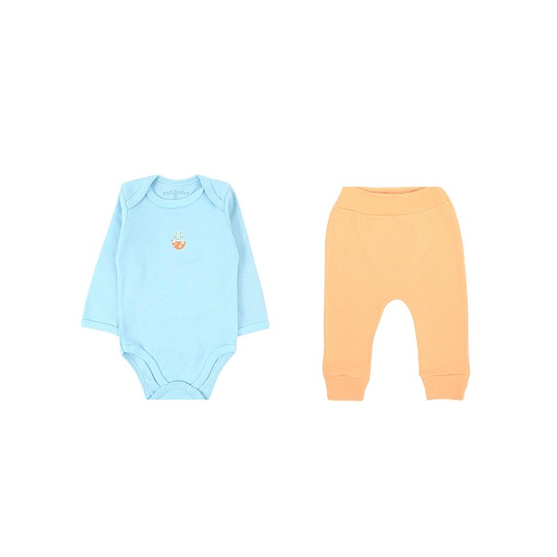 Conjunto com Bordado Suedine Menino Dino Tam G