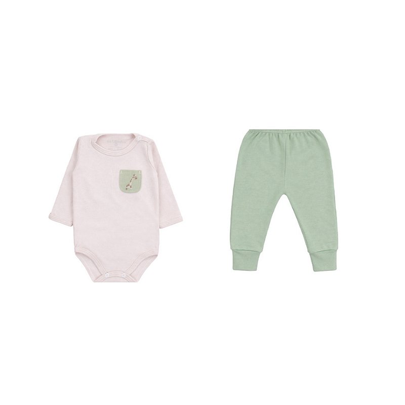 Conjunto Suedine Menino Girafa Tam G