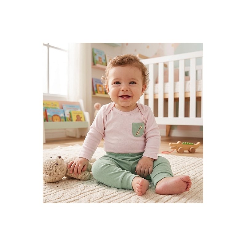 Conjunto Suedine Menino Girafa Tam G