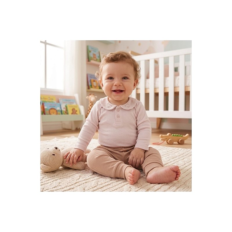 Conjunto Suedine Menino Gola Polo Tam G