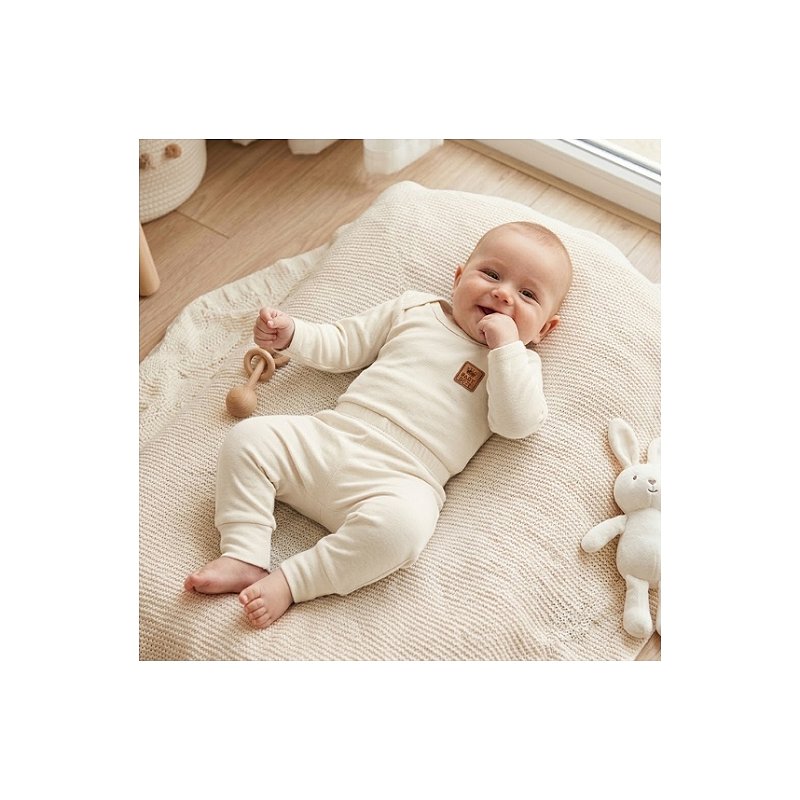 Conjunto Liso Algodão Pima Off White Tam G