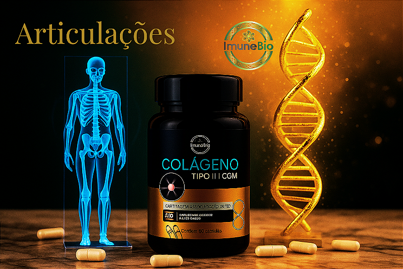 KIT 1 Ômega 3 A-Z - 20 Vitaminas e Minerais + EPA DHA + 1 Colágeno Tipo 2 + CGM