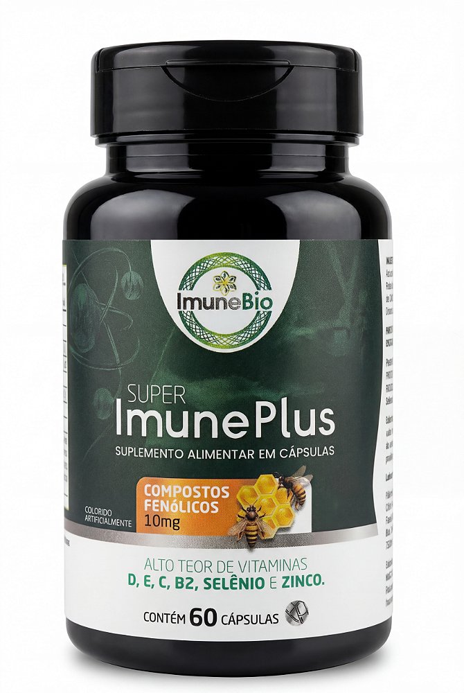 Kit 2 Suplementos Super Imune Plus 490 mg - 10 mg de Própolis + Vitaminas e Mine