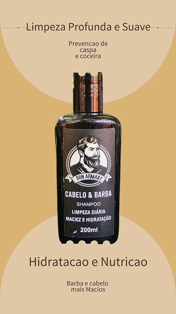 Kit Don Armany Para Barba Shampoo, Balm E Óleo Milion