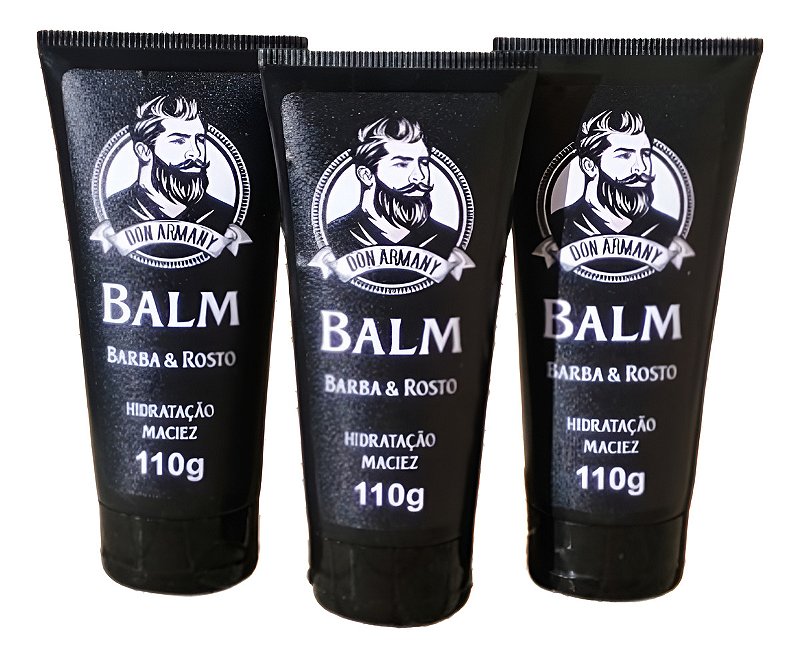Combo 3x Balm Don Armany 110g  Cuidado Completo Para Barba Cítrica
