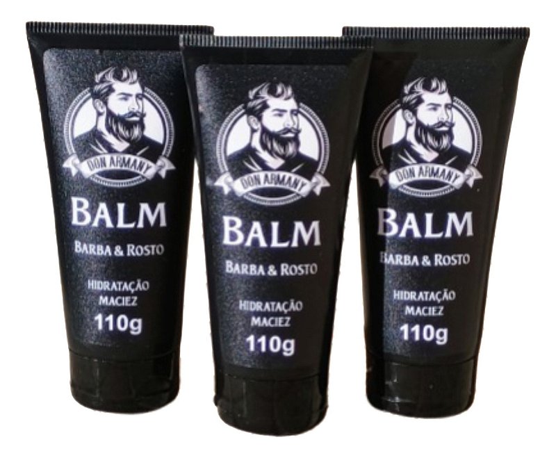 Combo 3x Balm Don Armany 110g  Cuidado Completo Para Barba Cítrica