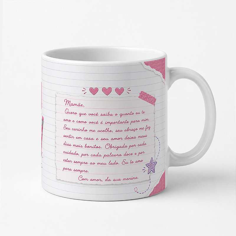 Caneca Dia das Mães – Mãe de Menina
