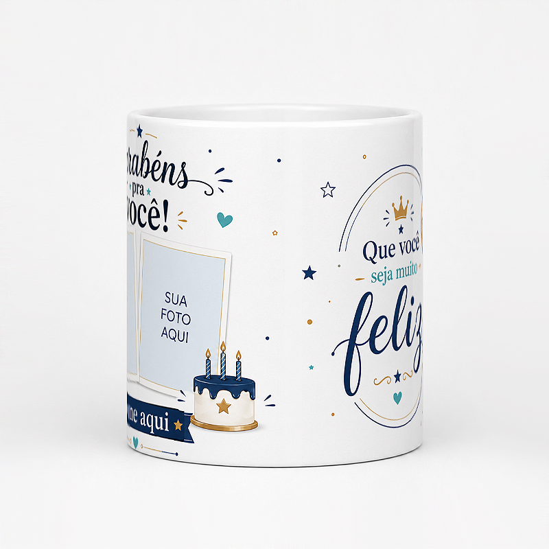 Caneca Feliz Aniversário – Masculina