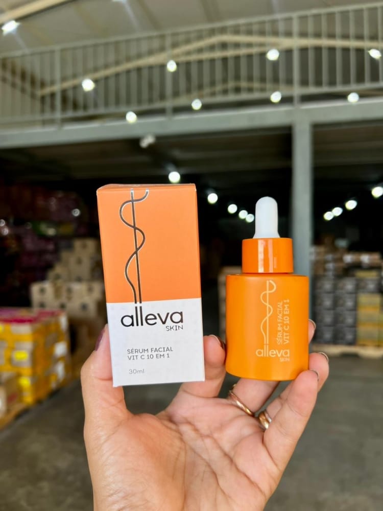 Serum Facial Vitamina C 10 em 1 Alleva 30ml