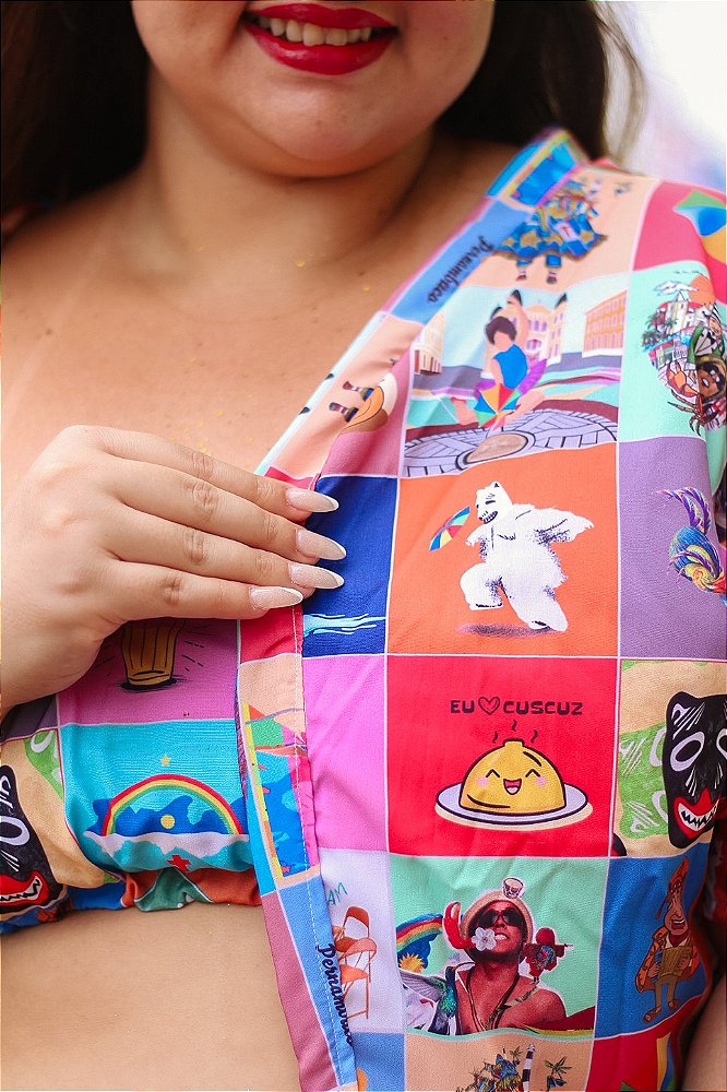 Conjunto Kimono + Top Pernambuco