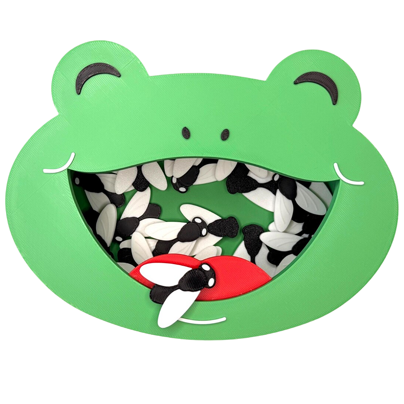 Sapinho Interativo Educativo com Pinça e Mosquinhas, Brinquedo Sensorial Infantil