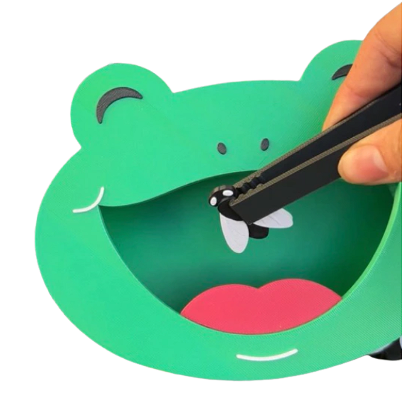 Sapinho Interativo Educativo com Pinça e Mosquinhas, Brinquedo Sensorial Infantil
