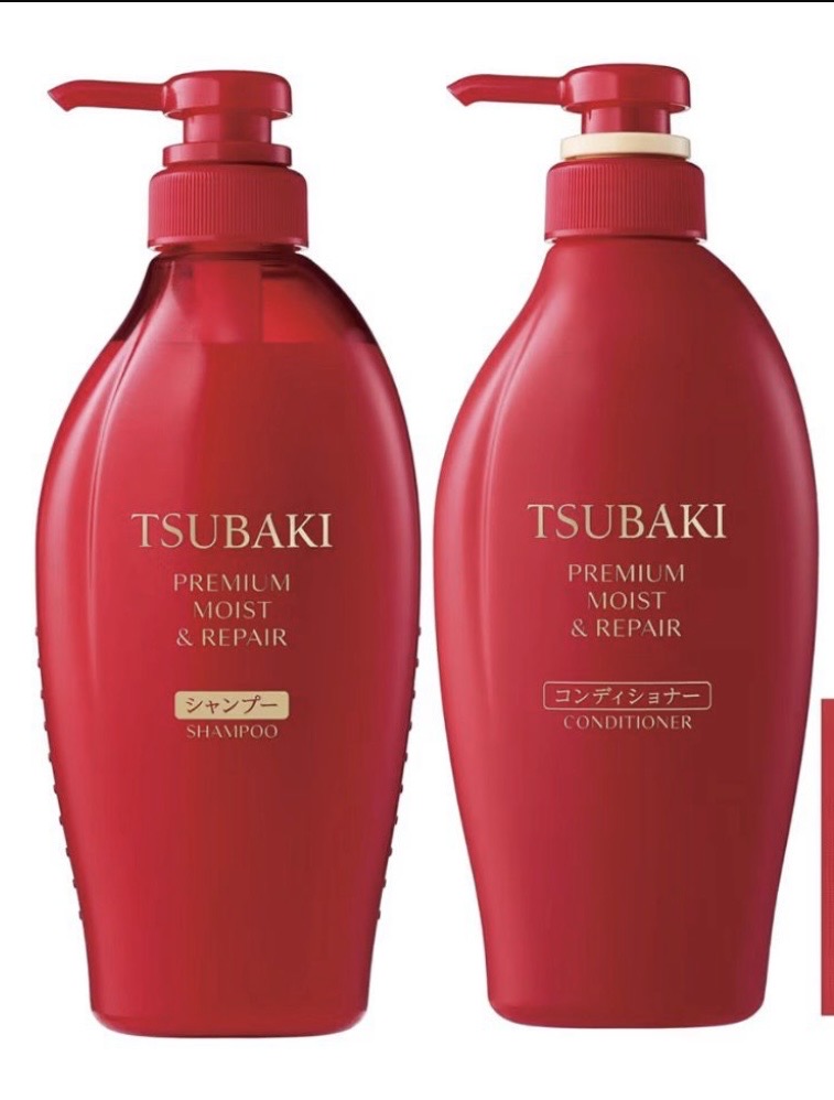 Shampoo + Condicionador TSUBAKI Premium Moist & Repair (450ml cada)