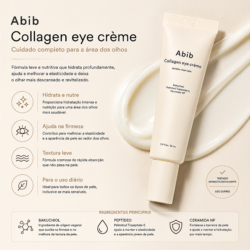 Abib Collagen Eye Cream Jericho Rose Tube – Creme para Área dos Olhos