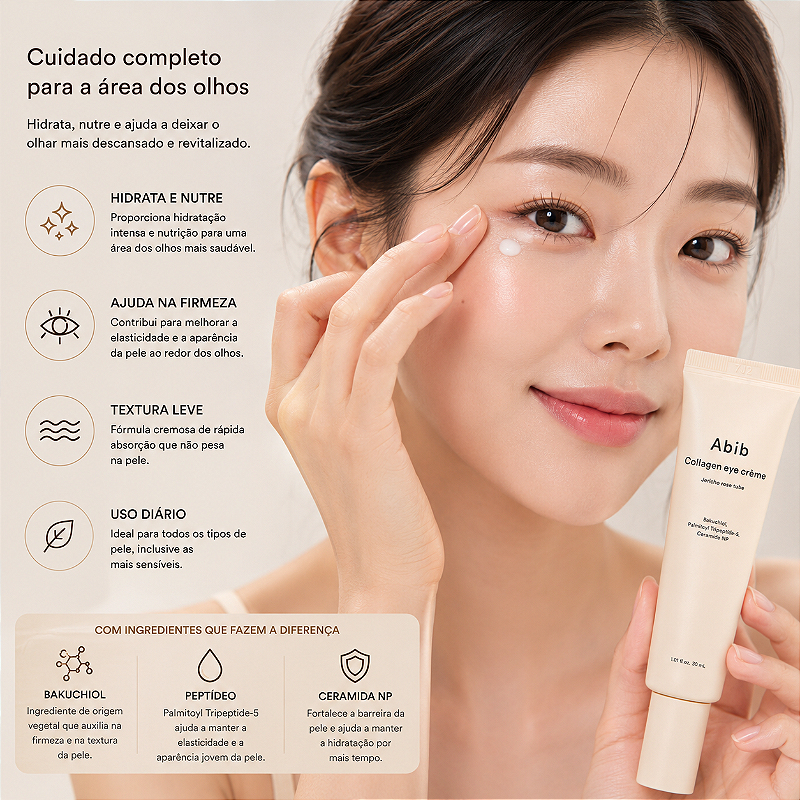 Abib Collagen Eye Cream Jericho Rose Tube – Creme para Área dos Olhos
