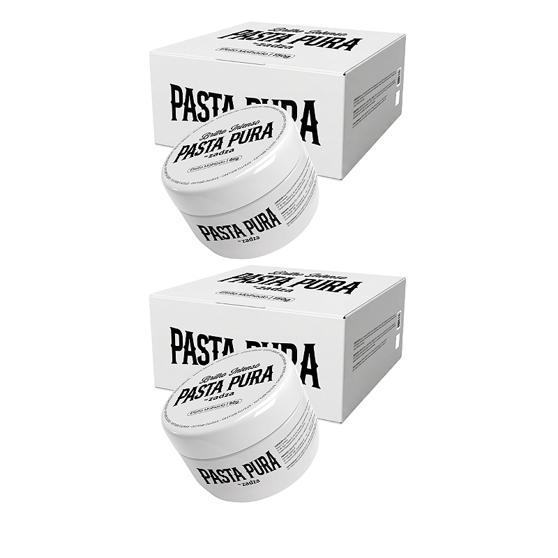 2 Pomada Modeladora 80g Pasta Pura Brilho Intenso by Zadza