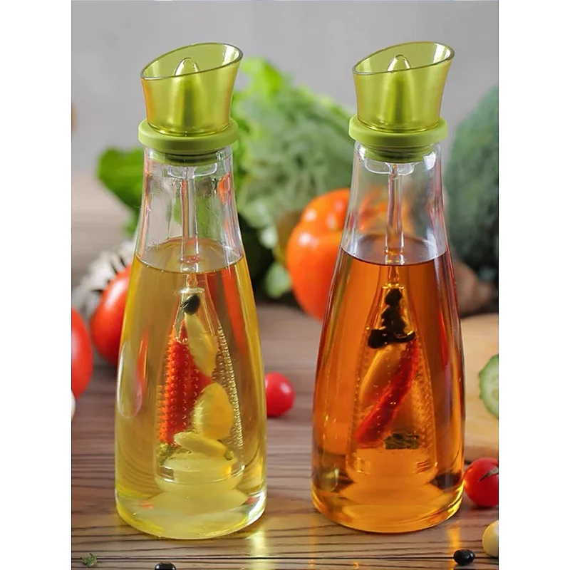Porta Azeite Vidro 500ml com Divisória Temperos