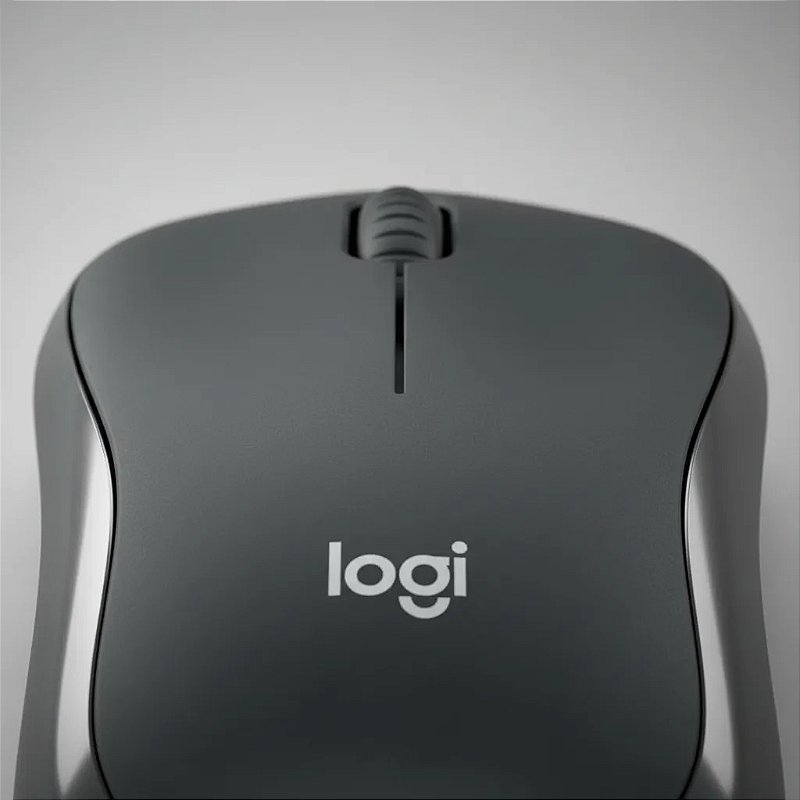 Mouse sem Fio Logitech M220 Silent Silencioso Preto 1000 DPI