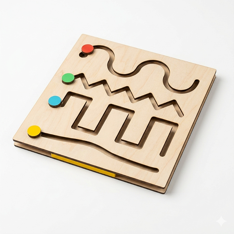 Painel Psicomotor Educativo em MDF