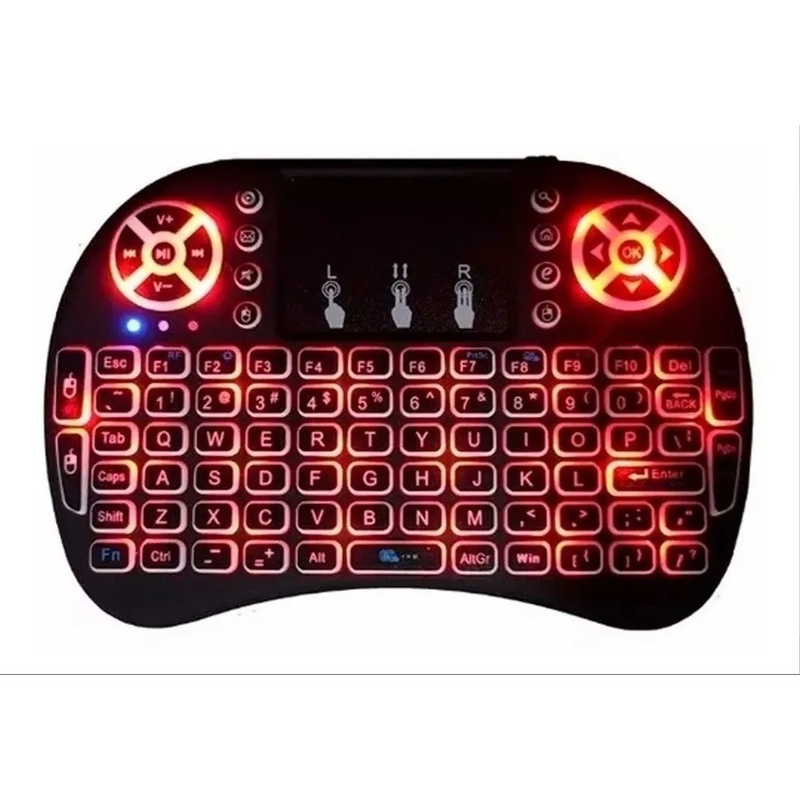 Mini Teclado Iluminado Controle Sem Fio MarisaStore