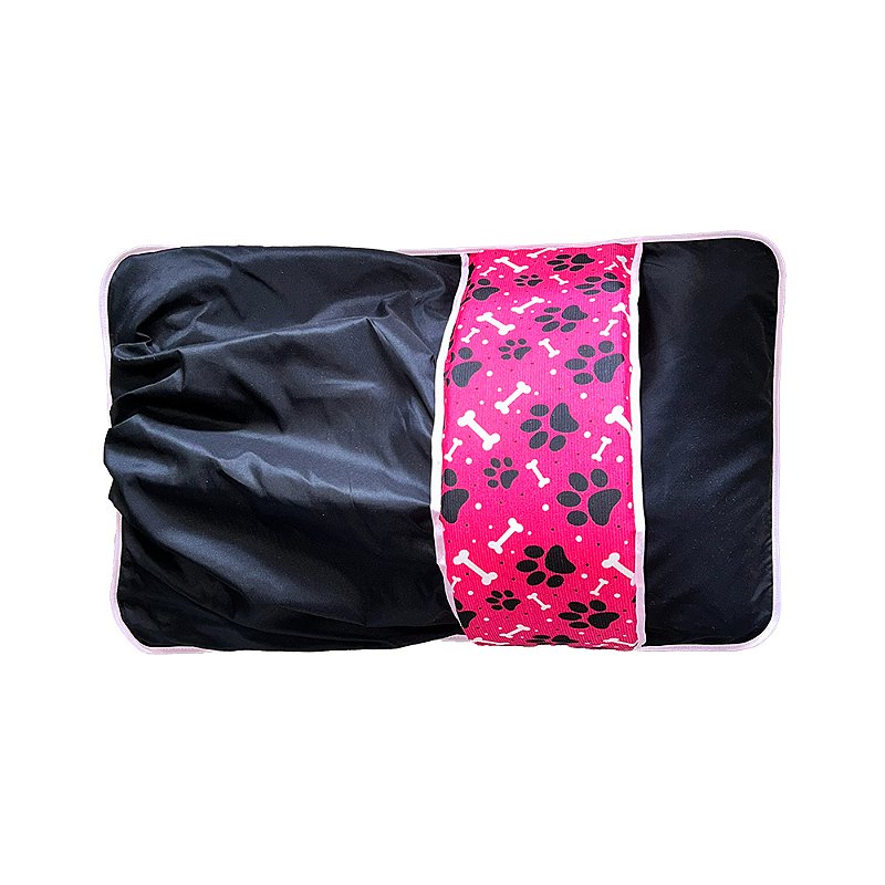 Kit Saco de Dormir Pet Impermeável Téo 02 pçs Cor:Pink com manta rosa