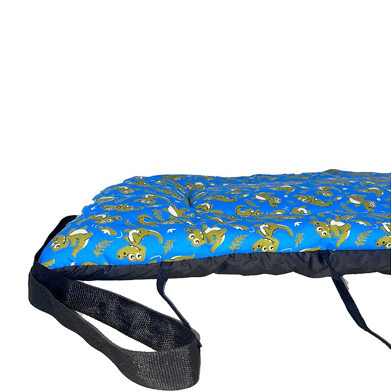Kit Transporte Bolsa Colchonete Impermeável Top Cor:Dino Azul