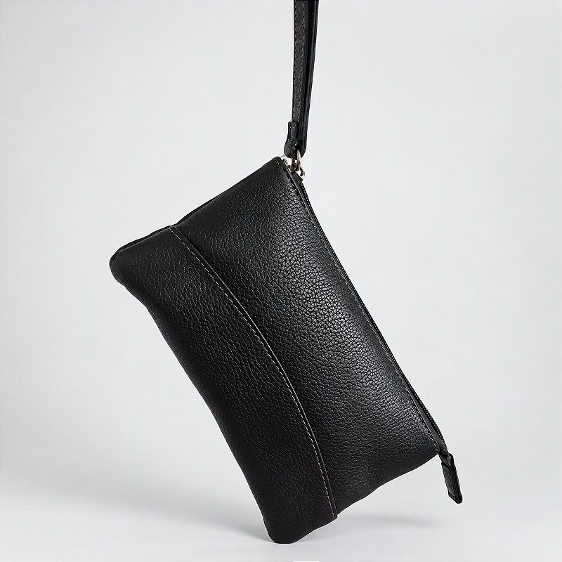 Bolsa de Mão Clutch em Couro Legítimo