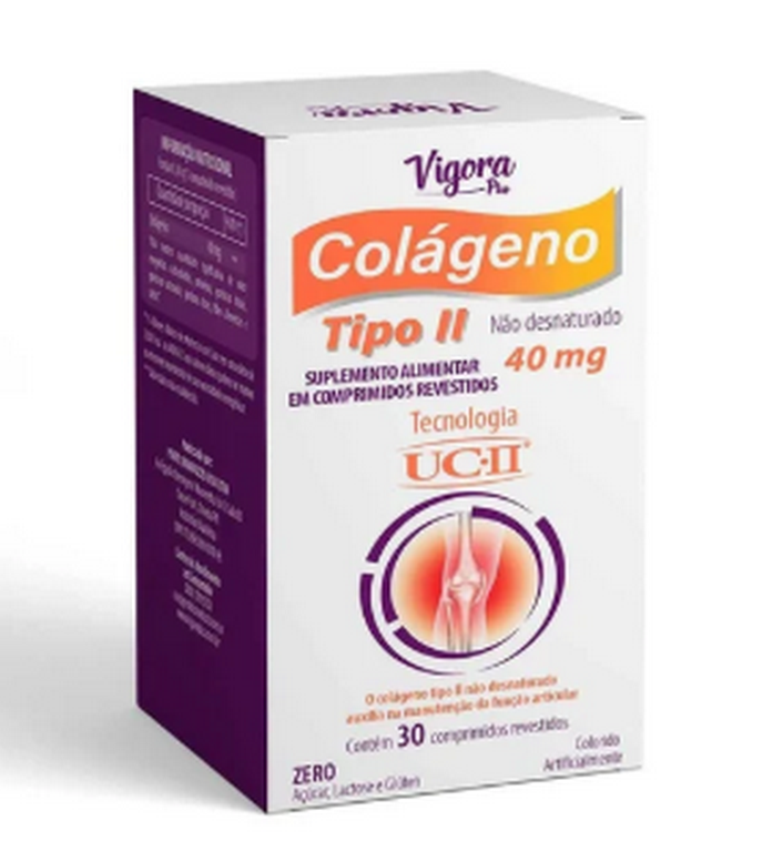 VIGORA PLUS COLAGENO TIPO II 40MG 30 CPS