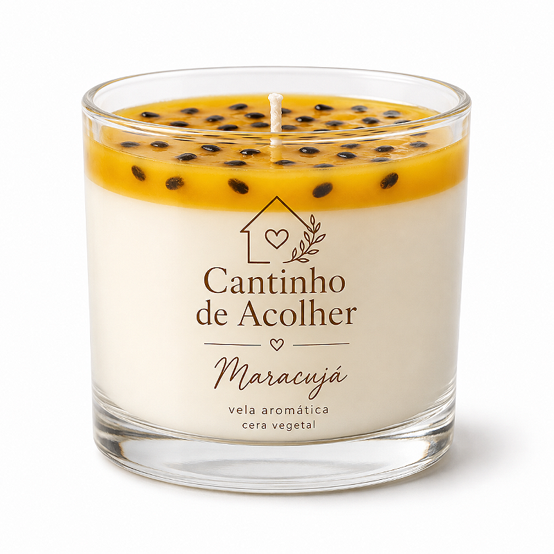 Maracujá | Vela Aromática 120g Cantinho de Acolher Criandê
