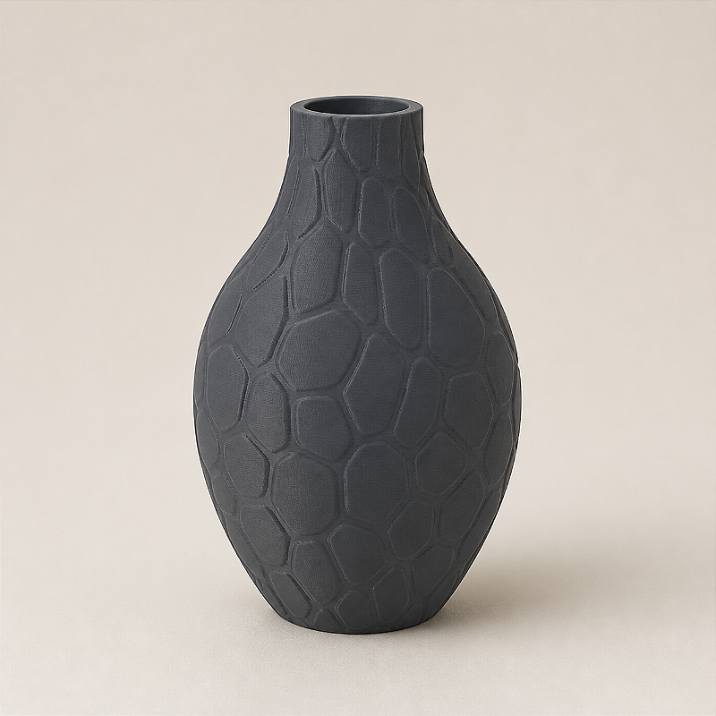 Criandê Vaso Voronoi | Relevo em Células Irregulares, Linha Minimalista