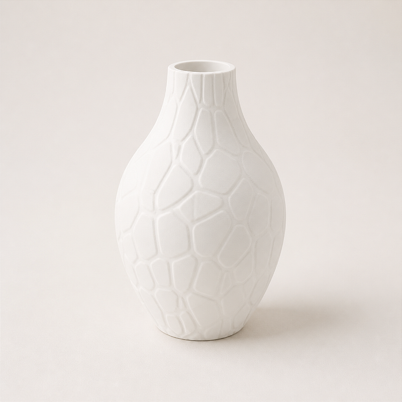 Criandê Vaso Voronoi | Relevo em Células Irregulares, Linha Minimalista