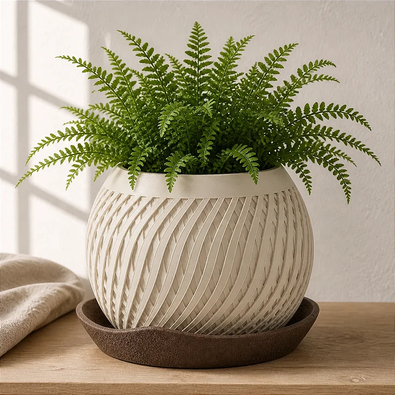 Marty | Vaso Baixo com Espiral Torcida Criandê