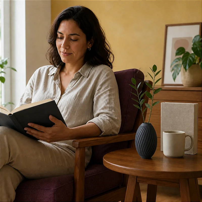 Karen | Vaso Nórdico Canelado em Espiral Criandê