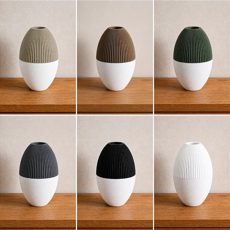 Julian | Vaso Facetado Bicolor de Estilo Nórdico Criandê