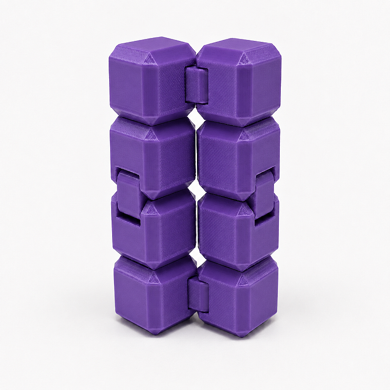Criandê Cubo Infinito | Peça Sensorial Antiestresse Articulada