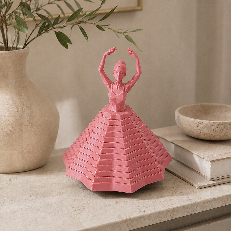 Criandê Bailarina Giratória | Peça Decorativa que Dança ao Girar