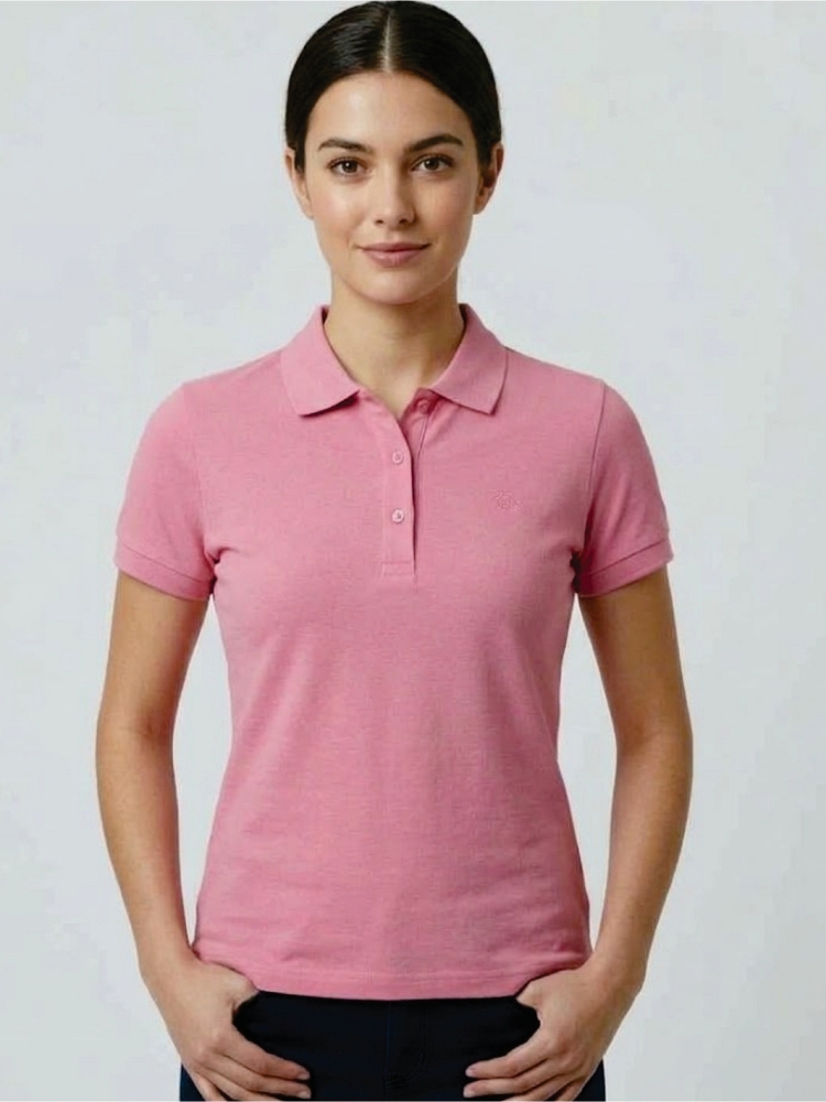 Camisa Polo Baby Look Color
